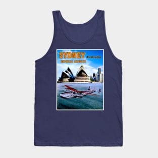 Sydney Australia Imperial Airways Travel and Tourism Advertising Print Tank Top